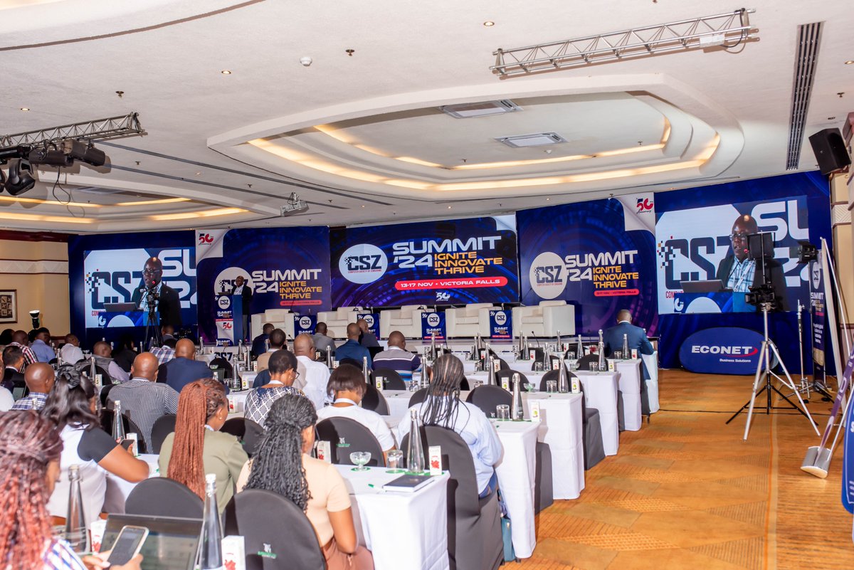 compsocietyzim's tweet photo. It’s happening now!!
We have embarked on the journey to shape a sustainable tomorrow. Let's harness the power of digital solutions together! #CSZSummit2024 https://t.co/xcXXr6Xw3E