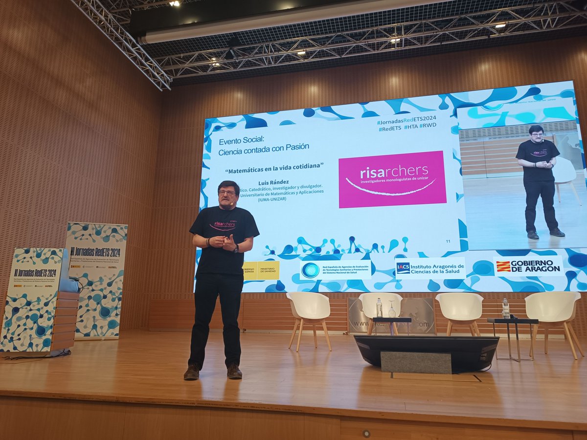 Acabamos las #JornadasRedETS2024 con un toque de humor de la mano de Luis Lández, matemático, catedrático, investigador y divulgador del Instituto Universitario de Matemáticas y Aplicaciones (IUMA-UNIZAR), que nos cuenta anécdotas de "Matemáticas en la vida cotidiana" 😉 👏