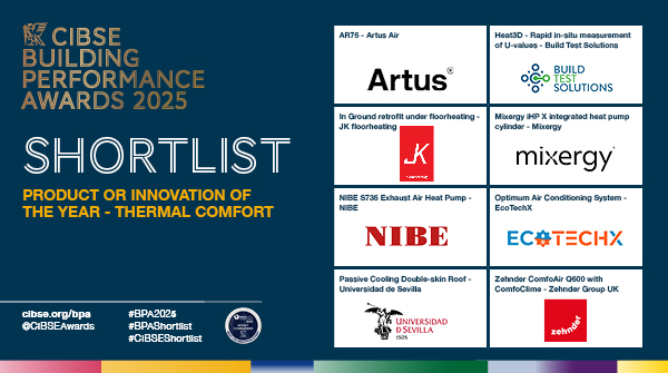 Continuing the #CIBSEShortlist for Product or Innovation of the Year - Thermal Comfort:
Mixergy iHP X integrated heat pump cylinder - Mixergy <a href="/MixergyLtd/">Mixergy</a>
NIBE S735 Exhaust Air Heat Pump - NIBE <a href="/NIBEEnergy/">NIBE Energy Systems Ltd</a>
Optimum Air Conditioning System - EcoTechX 
#BPA2025 #BPAShortlist (2/3)