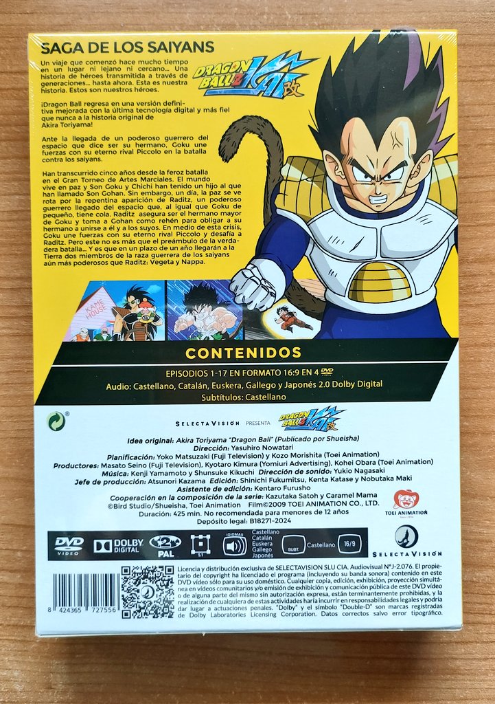 💥 ¡SORTEO! ¡Box 1 de Dragon Ball Z Kai en DVD, la nueva edición española! ¡Toda la Saga Saiyan! 

⭐ Para participar: 

1- Sigue mi cuenta <a href="/MrKaytos/">Antonio Sánchez-Migallón Jiménez</a> y la de <a href="/SelectaVision/">SelectaVisión</a>.

2- Sígueme en Twitch: twitch.tv/mrkaytos

3- RETUITEA.

4- Menciona a 3 amigos 👇

¡SUERTE!