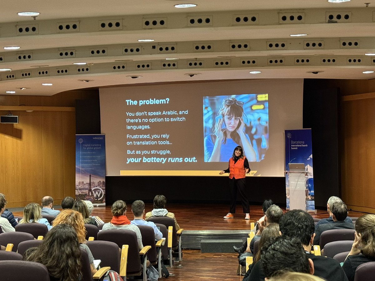 aleyda's tweet image. Excellent actionable talks at #intss Barcelona : from SEO forecasting when entering new markets to using GA4 for international SEO, or international/language selectors 👏 great job by organizers @WebCertain @ISS_Webcertain and awesome speakers like @sarafdez @witczyk…