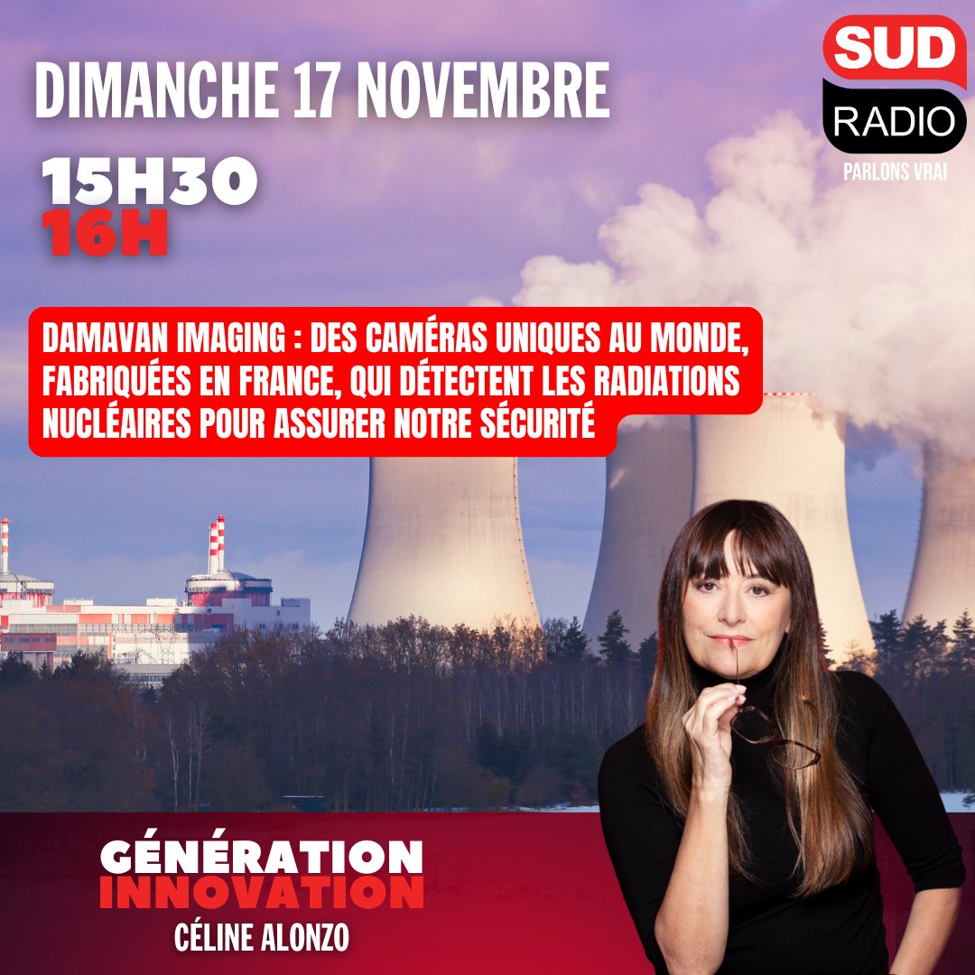 Ne ratez demain pas à 15h30 "Génération Innovation", l'émission de <a href="/alonzoceline/">Alonzo Celine</a>, en compagnie de :

- Christelle Taillardat (<a href="/ctaillardat/">Christelle Sundermann</a>), directrice de <a href="/damavan_imaging/">Damavan Imaging</a>
- Fadwa Sube (<a href="/SubeFadwa/">fadwa sube</a>), fondatrice et directrice du groupe industriel Soverency Invest
- Laurent