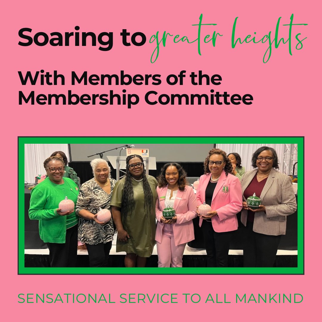 The STO AKAs are excited to celebrate the dedication and leadership of our SENSATIONAL Members of the Membership Committee.

Thank you for your unwavering support in serving ALL mankind. <a href="/MidAtlanticAKA/">MidAtlanticAKA</a>