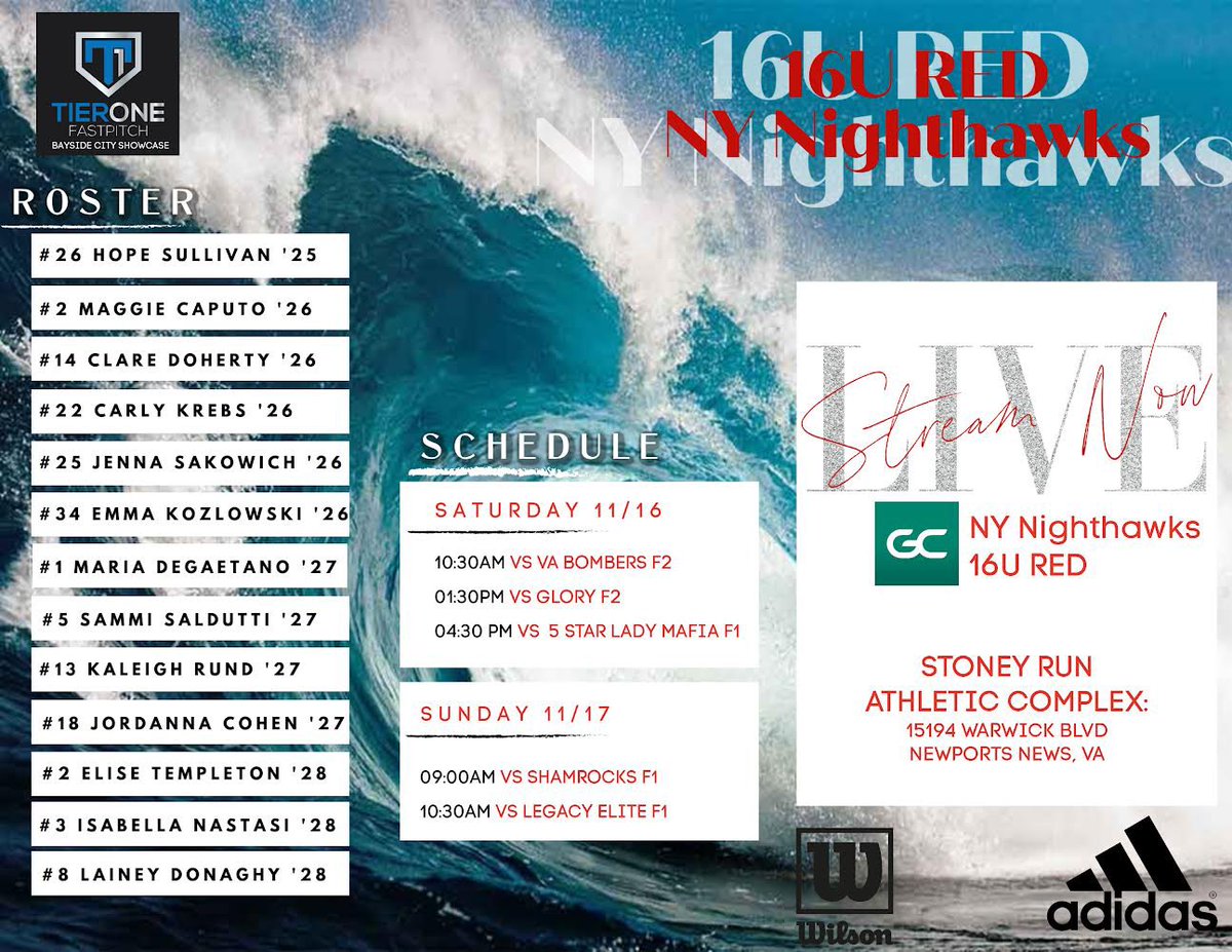 Emma Kozlowski 2026 (@emmakozlowski34) on Twitter photo Super excited for another great weekend with my team in VA!! 🏖️♥️🖤 <a href="/NYNighthawksSB/">NY Nighthawks Softball</a> Super excited for another great weekend with my team in VA!! 🏖️♥️🖤 <a href="/NYNighthawksSB/">NY Nighthawks Softball</a>