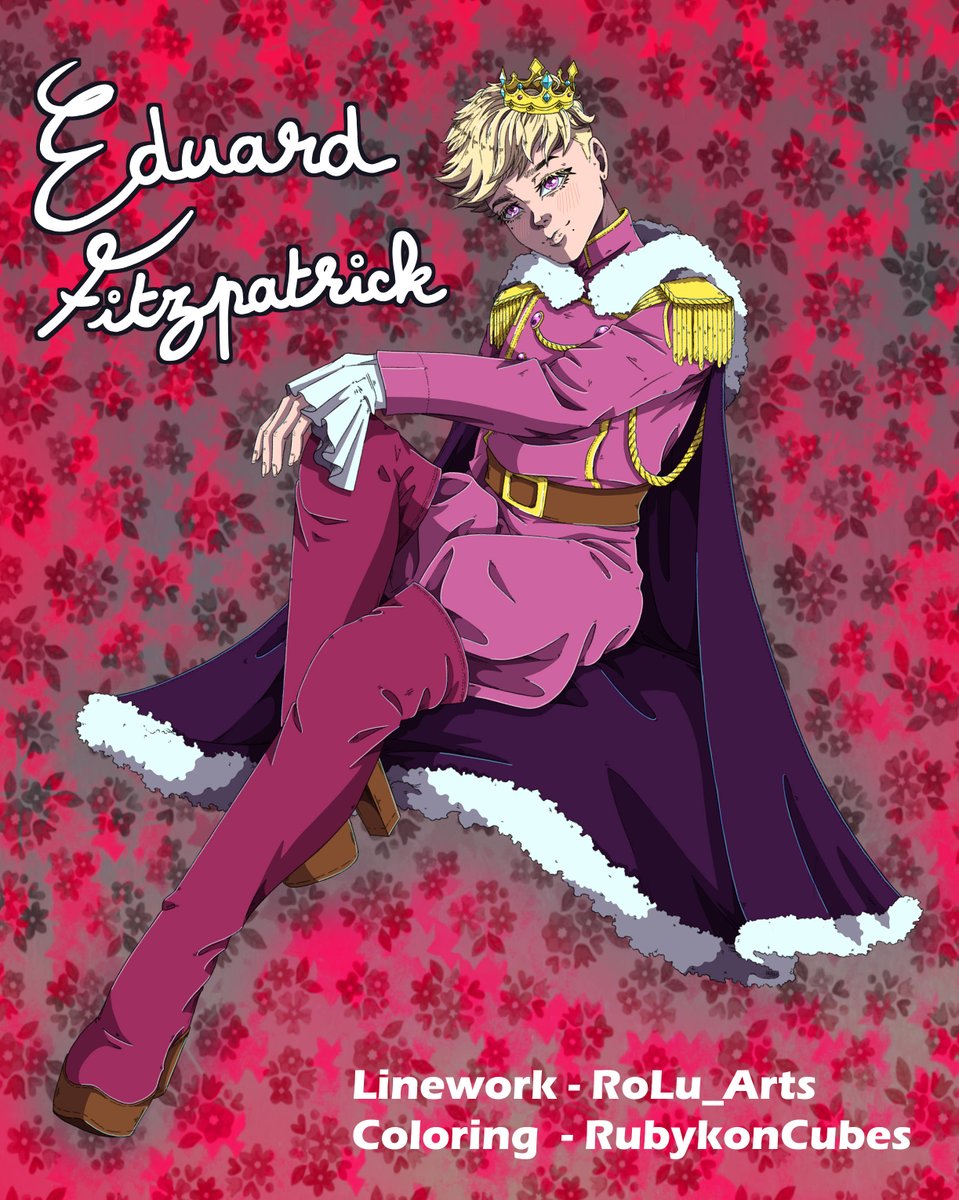 RubykonCubes's tweet photo. Contrary to popular belief, I very much still am active here AND I still art. Case and point- @RoLu_Arts drew and I colored this fabulously princey Eduard <3
#CampBuddy @Mikkoukun @blitsblgames https://t.co/Xdsh7O9lo1