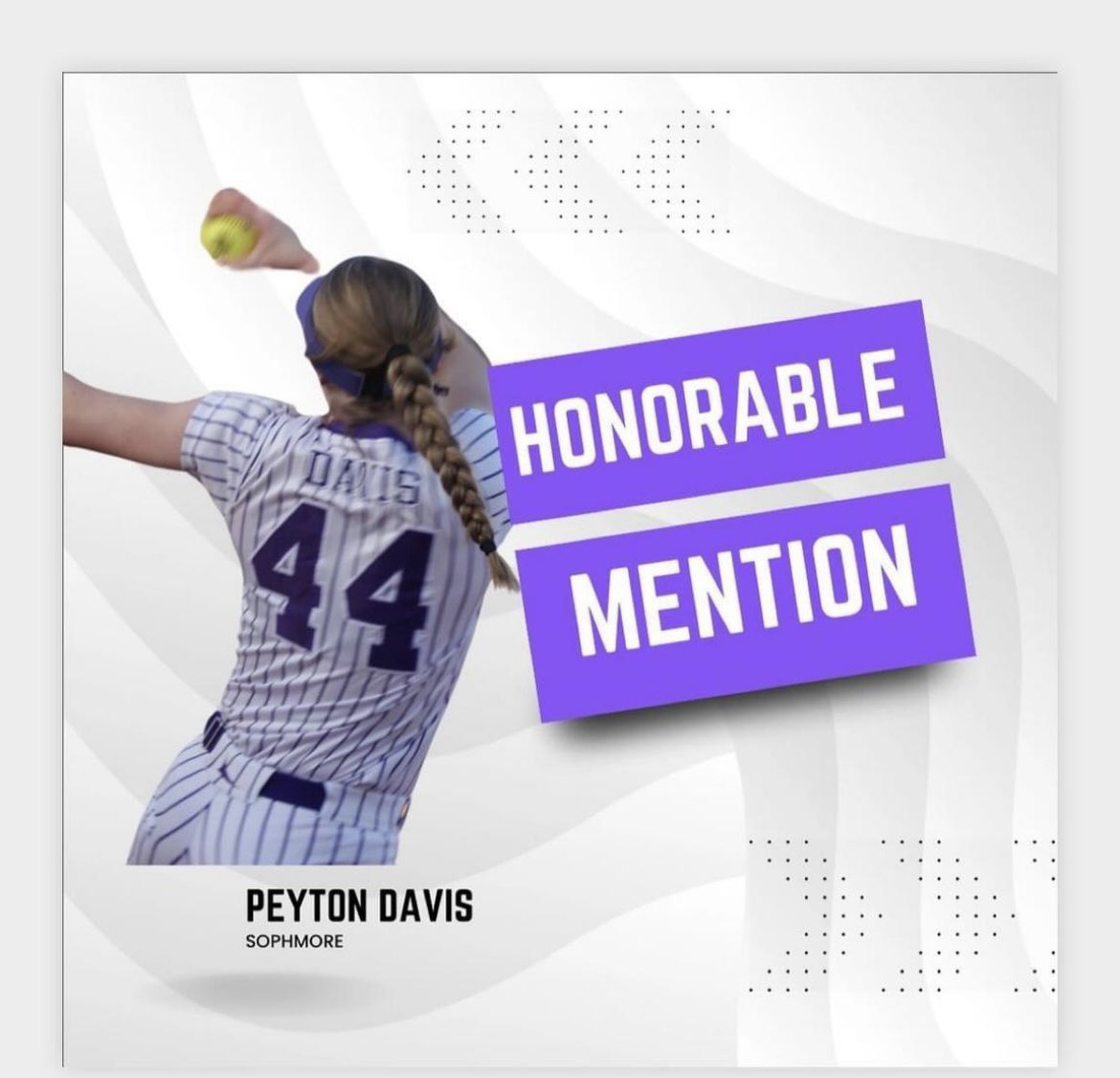 PeytonD44's tweet image. I am humbled to have been recognized to All-Region this season after getting to come back &amp;amp; pitch 14INN of the regular season. Grateful for a team and coaches who had patience as I made the journey back! So proud of all of our players who were recognized this season! My stats for…