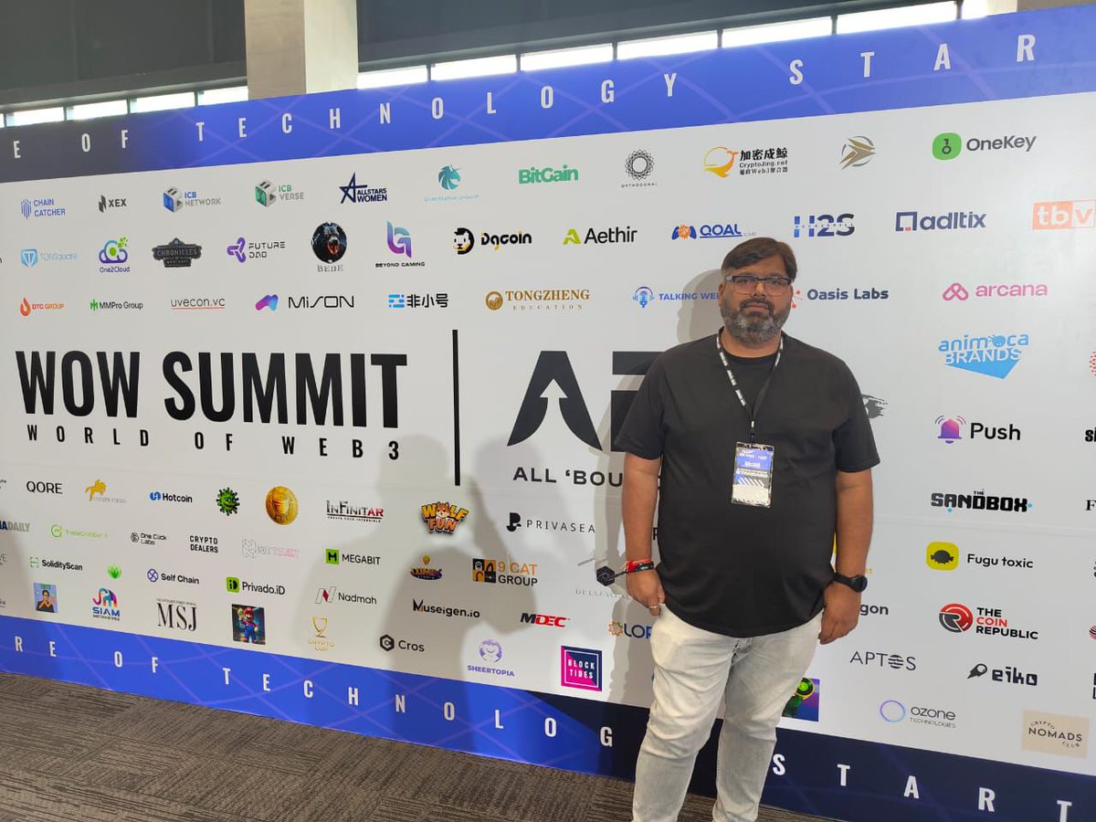 web30_india's tweet photo. Our team is live at WOW SUMMIT - Bangkok 2024! 🇹🇭

This year's WOW SUMMIT promises to be a thrilling exploration of the future, with a focus on cutting-edge advancements in AI, mobility, fintech, and Web3. 🧠🚀💰🌐

#WOWSUMMIT #Bangkok #AI #Mobility #Fintech #Web3 https://t.co/kzCvEFrsi0