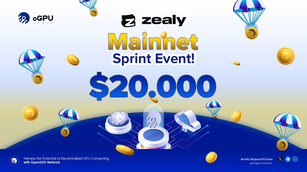 openGPUnetwork's tweet image. 20,000$ OpenGPU x Zealy Mainnet Sprint 💫

Engage in our community tasks and earn $oGPU Rewards. Consistency is the key to a good score in this competition.

🔗 Participate now: zealy.io/cw/opengpunetw…

$oGPU #OpenGPU #DePIN #AI #ETH #Crypto