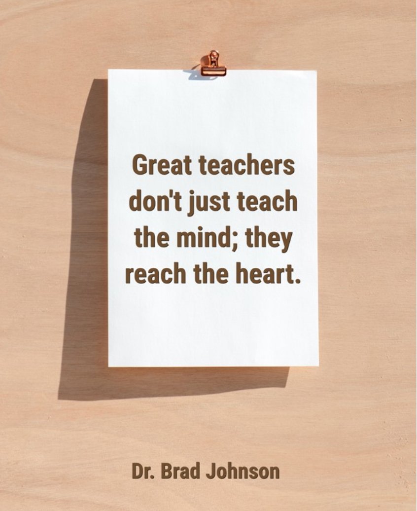 Great teachers...