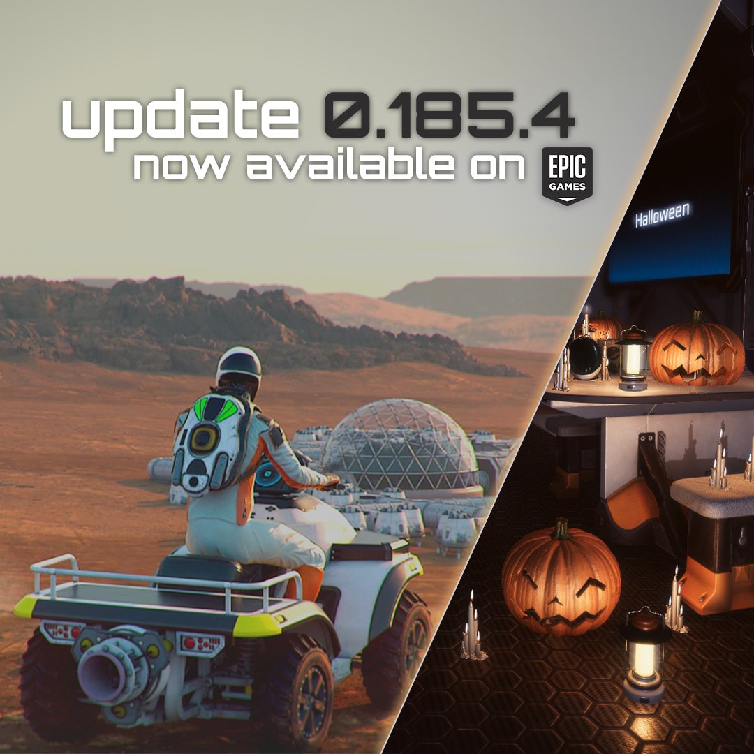 The newest version of Occupy Mars (0.185.4) is now also available on Epic Games! 🎮🌌

Dive in to check out the latest features and improvements! 🌠✨ And as always, let us know your thoughts! 

Join our Discord server to stay in touch! 👾💬 discord.com/invite/sv9UWeh