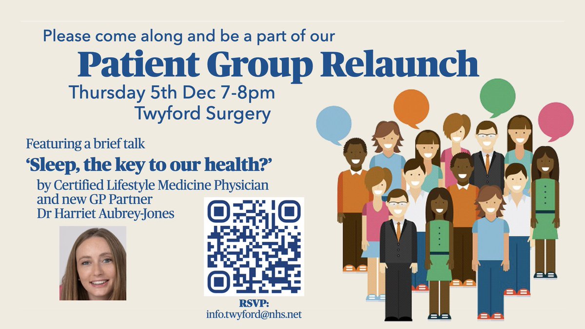 To all Twyford Surgery patients - a date for your diary👇