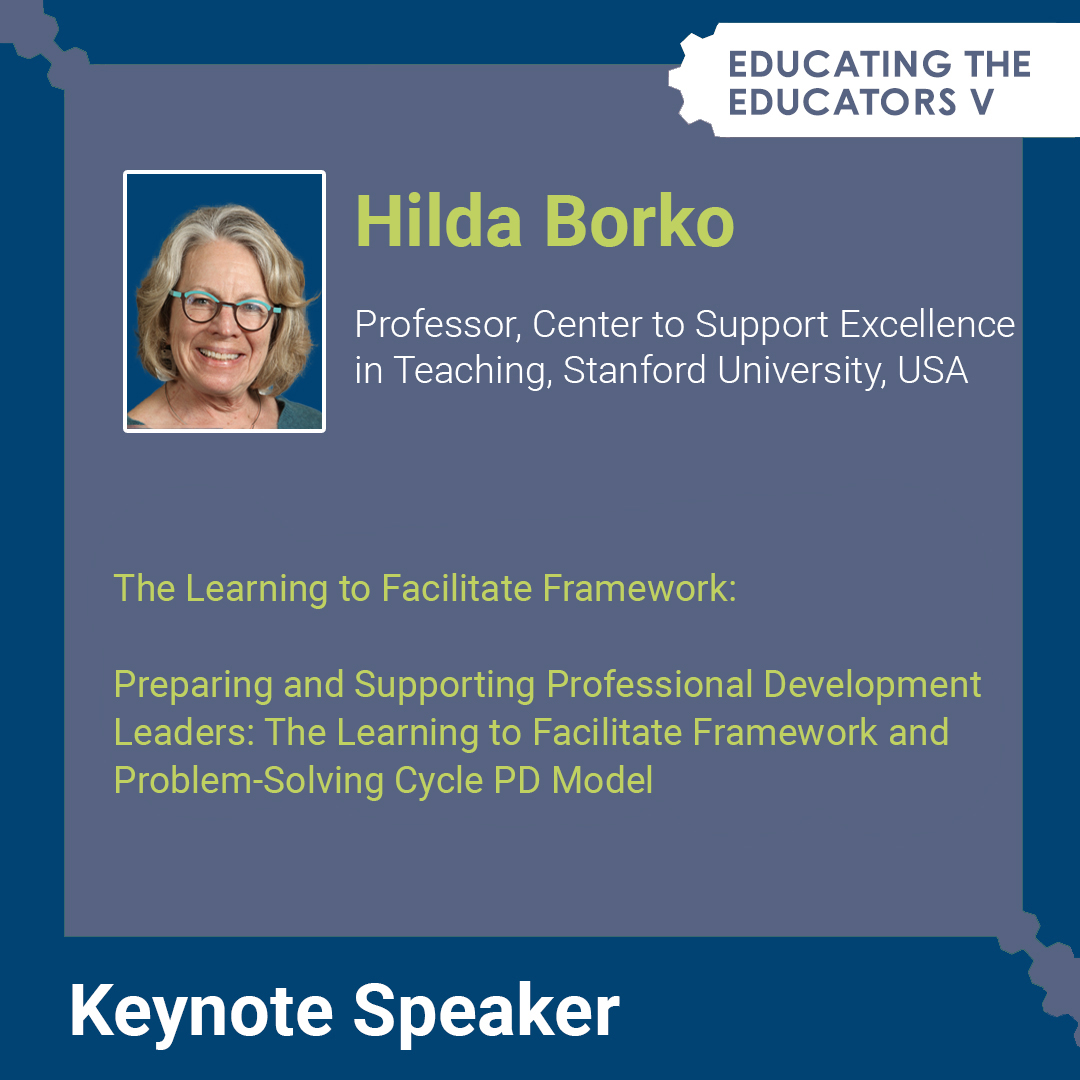 ICSE (@icse_freiburg) on Twitter photo With only 10 days from the submission deadline we are excited to announce that Professor Hilda Borko will be a keynote speaker at the 5th International Conference on Professional Development in Mathematics and Science Education!
👉 Visit: educating-the-educators.icse.eu/plenary_talks/
<a href="/easy_conf/">EasyConferences</a> With only 10 days from the submission deadline we are excited to announce that Professor Hilda Borko will be a keynote speaker at the 5th International Conference on Professional Development in Mathematics and Science Education!
👉 Visit: educating-the-educators.icse.eu/plenary_talks/
<a href="/easy_conf/">EasyConferences</a>