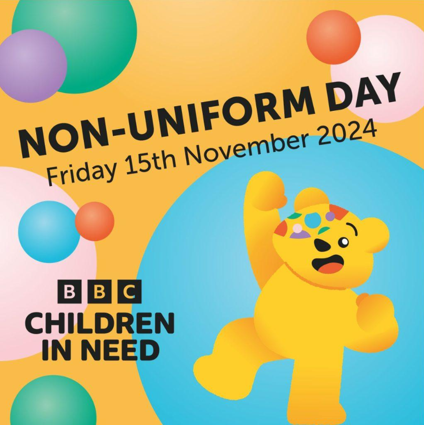 Our school is excited to be joining with many others around the UK to participate in the fundraising on Friday 15th November 2024.

We will be holding a non-uniform day for a suggested £1 donation. The children will also take part in a range of activities throughout the day.