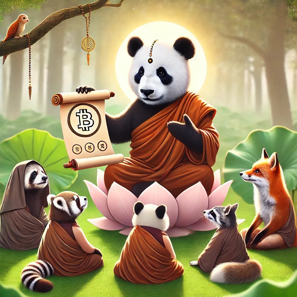 PaddyToken's tweet photo. 🐼✨ Wisdom with Paddy The Panda ✨🐼
Join Paddy as he shares timeless wisdom in the digital age! 🌸📜
Embrace tranquility and decode the secrets of crypto with our wise panda monk. 🧘♂️💻
#PandaWisdom #CryptoZen #PaddyTheMonk #BlockchainBuddha #PaddyThePanda https://t.co/9iqg7alr5B