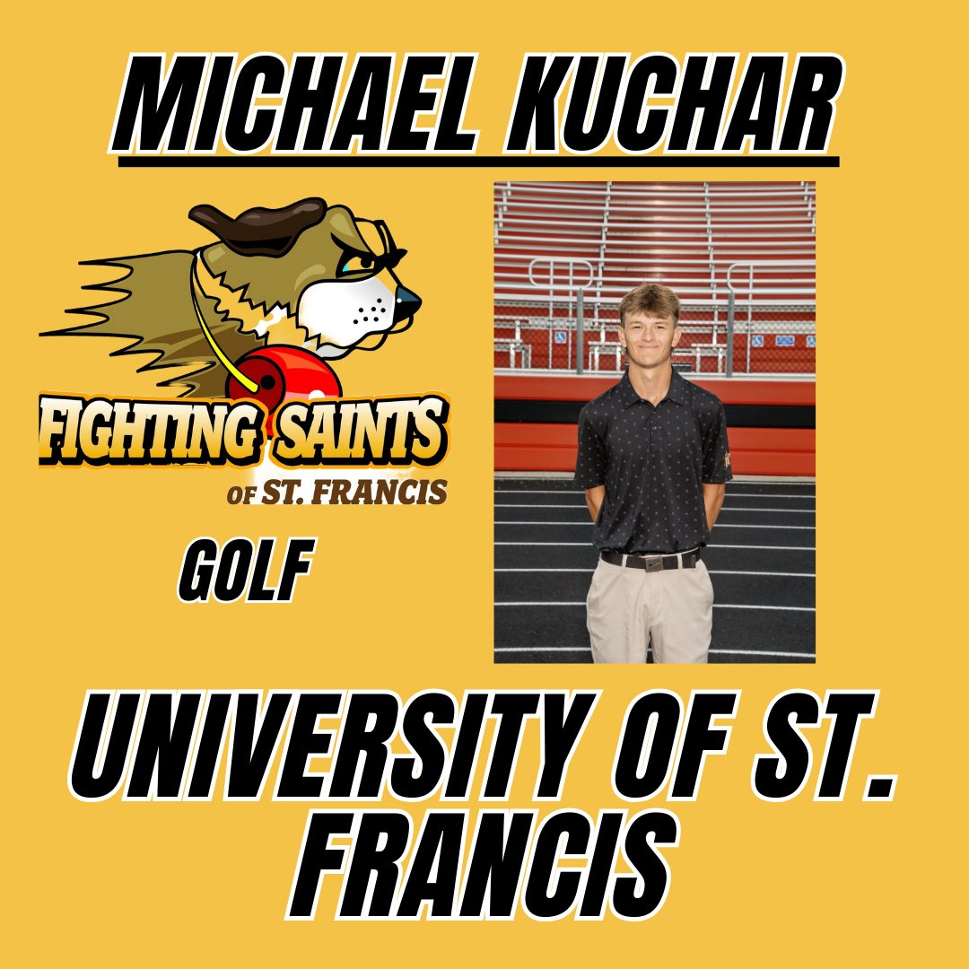 MCHS_AO's tweet photo. Congratulations to Michael Kuchar as he will be continuing his academic and golf career at the University of St. Francis! #mchsproud https://t.co/NeacuHivkd