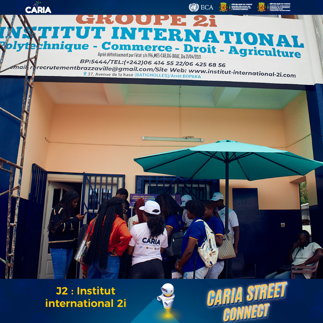 caria_congo's tweet photo. Jour 2 du CARIA STREET CONNECT 

Aujourd'hui CARIA STREET CONNECT est présente à L'institut International 2I

Nous vous remercions pour votre intérêt ! 🎁 🎊 https://t.co/kqU88uPflE