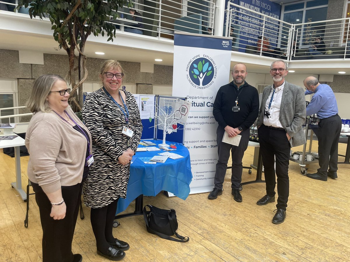 Simon Dunn (@simonnhstayside) on Twitter photo Great Visit with <a href="/bull_alister/">Dr. Alister W Bull</a> to meet <a href="/NHSTayside/">NHS Tayside</a> Spiritual Care Team - heard about lots of focused work on the person - staff, patients and families- lots of thoughts on future direction. Great to meet the team, thank you for all you do. <a href="/nic_ahp/">Nic Richardson</a> Great Visit with <a href="/bull_alister/">Dr. Alister W Bull</a> to meet <a href="/NHSTayside/">NHS Tayside</a> Spiritual Care Team - heard about lots of focused work on the person - staff, patients and families- lots of thoughts on future direction. Great to meet the team, thank you for all you do. <a href="/nic_ahp/">Nic Richardson</a>