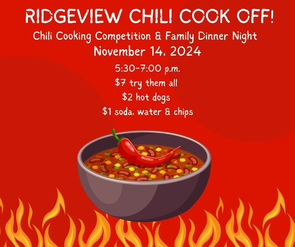 Tonight is the night! Join us for the Chili Cook Off Tonight!