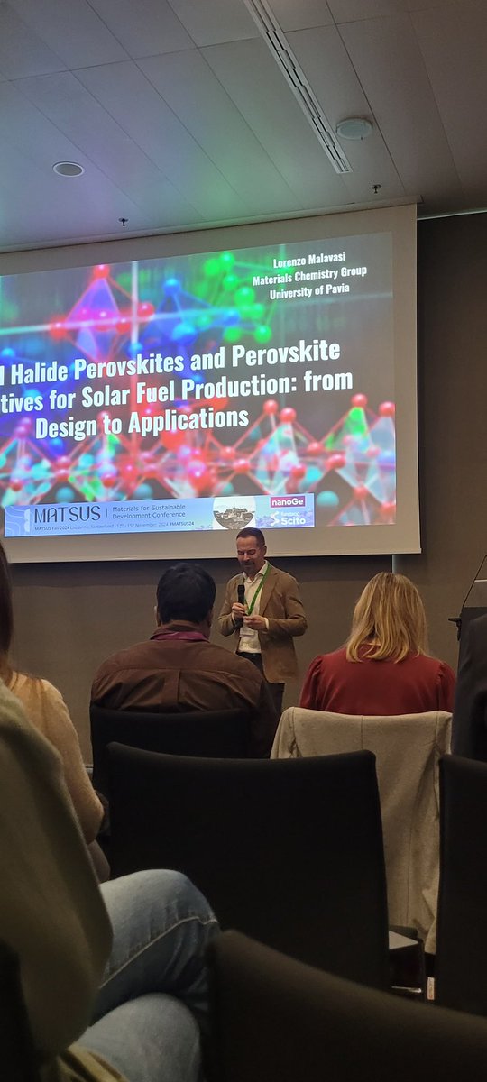 Lorenzo Malavasi - Energy and Materials Chemistry (@malavasigroup) on Twitter photo It was a great pleasure to be invited at #PeroMAT Symposium by <a href="/VivoPaola/">Paola Vivo</a> and <a href="/raquel_galian/">Raquel E. Galian</a> with an impressive level of invited and contributed talks. Happy also for my PhD student Clarissa getting a Best Oral Award after presenting her results on chiral perovskites! <a href="/unipv/">Università di Pavia</a> It was a great pleasure to be invited at #PeroMAT Symposium by <a href="/VivoPaola/">Paola Vivo</a> and <a href="/raquel_galian/">Raquel E. Galian</a> with an impressive level of invited and contributed talks. Happy also for my PhD student Clarissa getting a Best Oral Award after presenting her results on chiral perovskites! <a href="/unipv/">Università di Pavia</a>