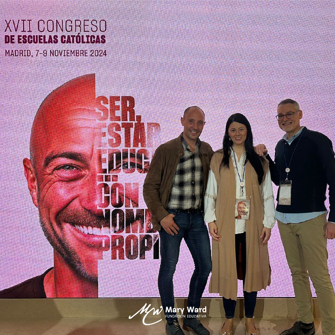 Fundación Educativa Mary Ward (@femaryward) on Twitter photo La semana pasada estuvimos en el XVII Congreso de <a href="/ecatolicas/">Escuelas Católicas</a> con el lema “Ser, estar, educar...con nombre propio”.
👉feducativamaryward.org/2024/11/14/ser…
#CongresoEscuelasCatólicas #SerEstarEducar <a href="/IrlandesasMad/">Colegio Irlandesas Madrid</a> <a href="/irlandesassoto/">Colegio Irlandesas El Soto</a> <a href="/IrlanLoreto/">Colegio Irlandesas Loreto</a> <a href="/IrlandesasLeioa/">IrlandesasLeioa</a> <a href="/CIrlandesasBami/">Colegio Irlandesas Bami</a> <a href="/EscolaMariaWard/">Escola Maria Ward Badalona</a> La semana pasada estuvimos en el XVII Congreso de <a href="/ecatolicas/">Escuelas Católicas</a> con el lema “Ser, estar, educar...con nombre propio”.
👉feducativamaryward.org/2024/11/14/ser…
#CongresoEscuelasCatólicas #SerEstarEducar <a href="/IrlandesasMad/">Colegio Irlandesas Madrid</a> <a href="/irlandesassoto/">Colegio Irlandesas El Soto</a> <a href="/IrlanLoreto/">Colegio Irlandesas Loreto</a> <a href="/IrlandesasLeioa/">IrlandesasLeioa</a> <a href="/CIrlandesasBami/">Colegio Irlandesas Bami</a> <a href="/EscolaMariaWard/">Escola Maria Ward Badalona</a>