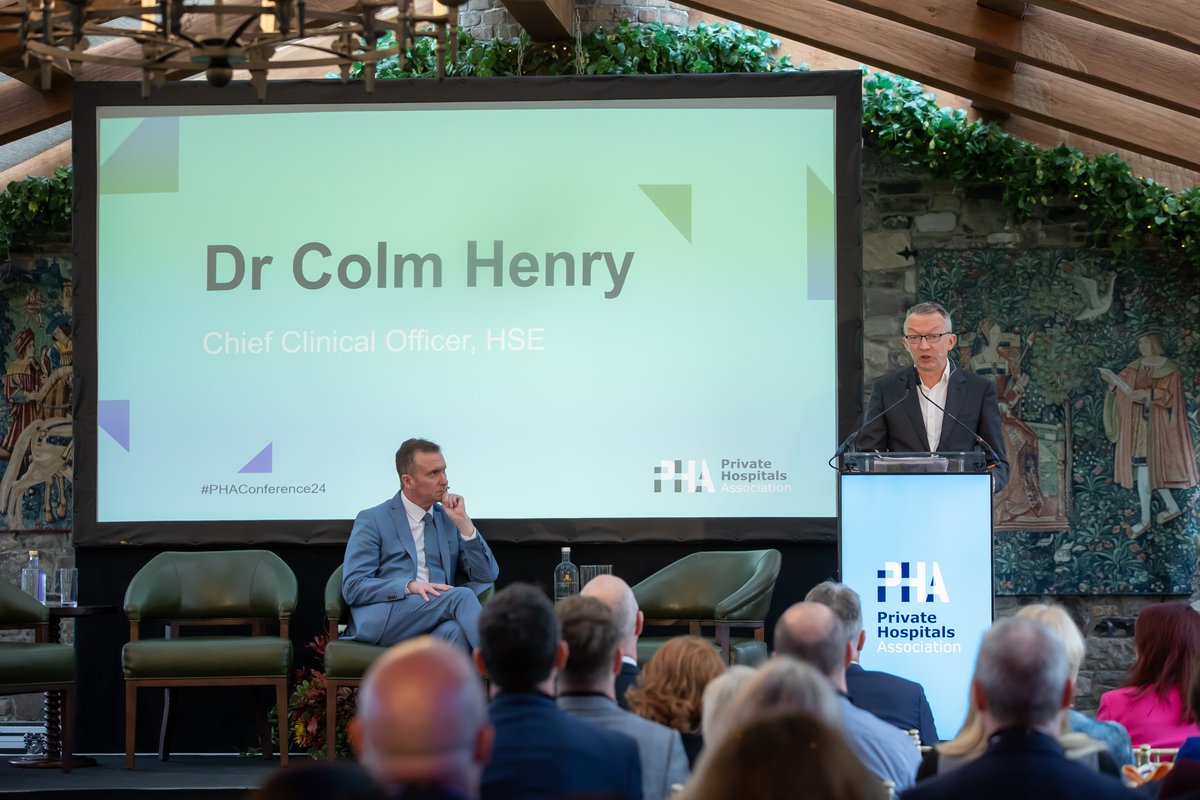 Private Hospitals Association (@privatehospsirl) on Twitter photo Our next speaker is Dr Colm Henry, Chief Clinical Officer, <a href="/HSELive/">HSE Ireland</a> discussing the Virtual Ward Programme and the changing needs in healthcare #PHAconference24 Our next speaker is Dr Colm Henry, Chief Clinical Officer, <a href="/HSELive/">HSE Ireland</a> discussing the Virtual Ward Programme and the changing needs in healthcare #PHAconference24