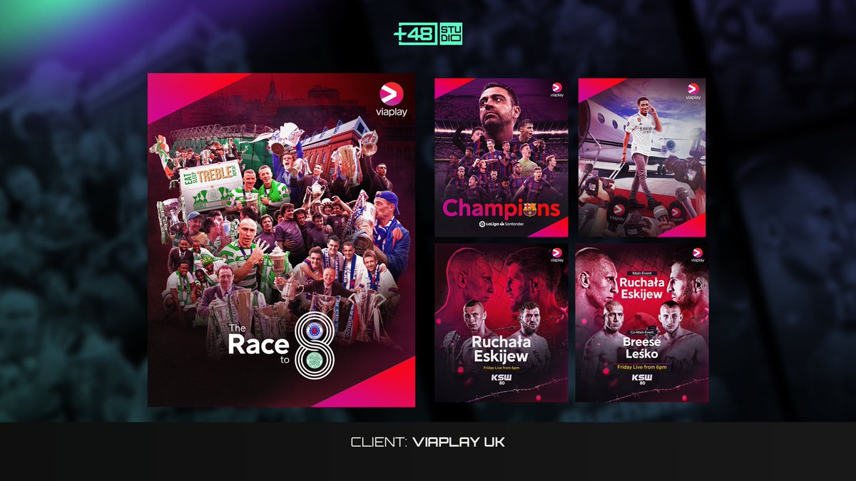 plus48_studio's tweet photo. Reflecting on our work with Viaplay! 🎉 Bringing their bold vision to life was a thrill. Take a look! 🚀

#ThrowbackThursday #Viaplay #CreativeAgency https://t.co/pdt3ExAXPt
