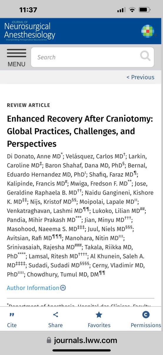 Tumul Chowdhury (तुमुल चौधरी) MD, DM, FRCPC, MSc (@chowdhurytumul) on Twitter photo ERAS craniotomy Global practices and challenges!
Thank you to 26 authors from 26 countries! <a href="/imnitinmanohara/">Nitin Manohara 🇮🇳 🇦🇪</a> <a href="/lapale_moipolai/">Lapale Moipolai</a> <a href="/Avitsian_MD/">Rafi Avitsian MD</a> <a href="/LVenkatRaghavan/">L Venkat Raghavan</a> <a href="/carvelhn/">Carlos Velásquez</a> <a href="/farazshafiq76/">Dr Faraz Shafiq</a> @RiikkaTakala <a href="/Ritesh_Lamsal/">Ritesh Lamsal</a> <a href="/EduardoLalohb/">Eduardo Hernández Bernal</a> <a href="/JNeurosurgAnes/">JNA - Journal of Neurosurgical Anesthesiology</a> ERAS craniotomy Global practices and challenges!
Thank you to 26 authors from 26 countries! <a href="/imnitinmanohara/">Nitin Manohara 🇮🇳 🇦🇪</a> <a href="/lapale_moipolai/">Lapale Moipolai</a> <a href="/Avitsian_MD/">Rafi Avitsian MD</a> <a href="/LVenkatRaghavan/">L Venkat Raghavan</a> <a href="/carvelhn/">Carlos Velásquez</a> <a href="/farazshafiq76/">Dr Faraz Shafiq</a> @RiikkaTakala <a href="/Ritesh_Lamsal/">Ritesh Lamsal</a> <a href="/EduardoLalohb/">Eduardo Hernández Bernal</a> <a href="/JNeurosurgAnes/">JNA - Journal of Neurosurgical Anesthesiology</a>