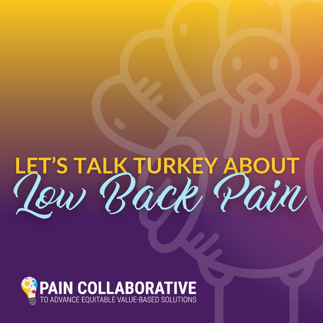 Let's #TalkTurkeyAboutLowBackPain! As Thanksgiving approaches, we want to spark meaningful discussions about #LowBackPain. We've created a campaign for you to share about #LowBackPainRealities. Repost our content or find more info + downloadable assets at bit.ly/lbprealitiesdp.