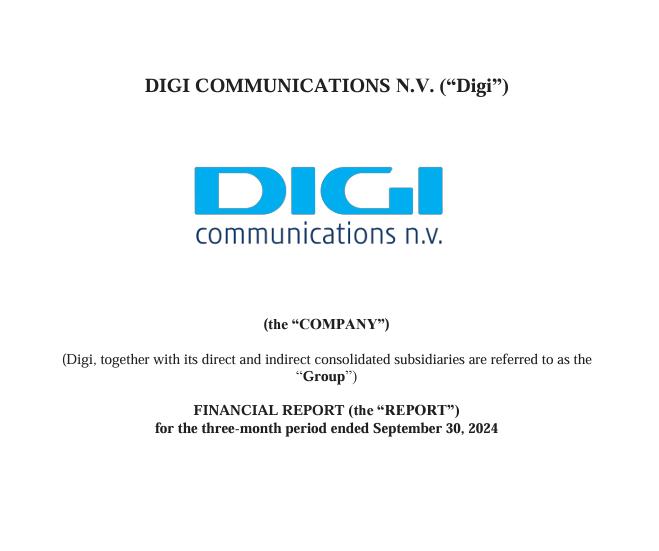 europawire's tweet image. 📈 Digi Communications in Q3 2024: Strong Performance in 📱 Mobile: The Company’s mobile RGUs rose to 12.4M in Q3, marking an 18.3% YoY increase, with growth across 🇷🇴 Romania, 🇪🇸 Spain, and 🇮🇹 Italy. news.europawire.eu/digi-communica…

#MobileGrowth #Telecom
