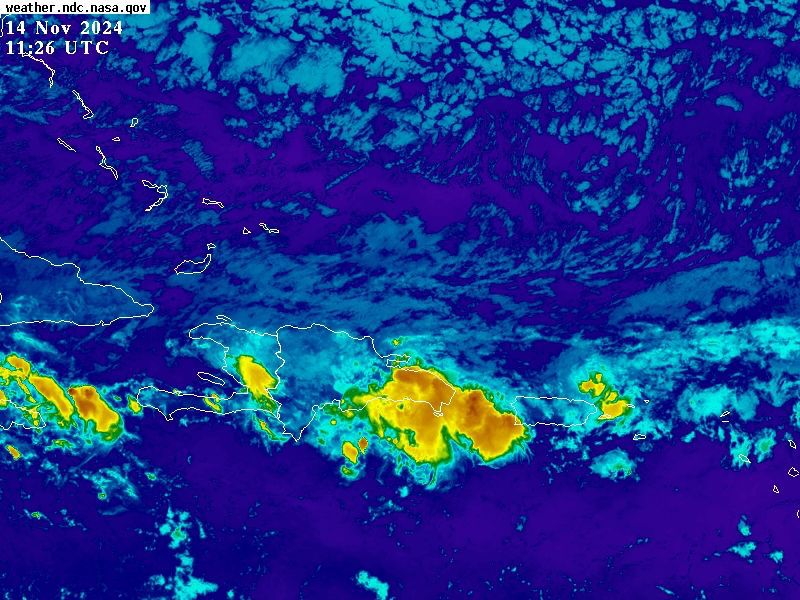 DefensaCivilRD's tweet image. #ClimaDC Sistema frontal incide en las condiciones meteorológicas sobre diferentes provincias; 12 provincias en alerta meteorológica debido a las lluvias caídas y las pronosticadas. Vía: @ONAMET_RDO
