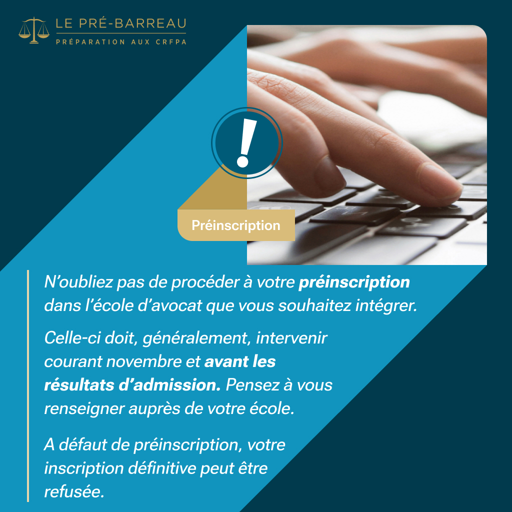 PreBarreau's tweet photo. @X 🚨 Attention ! 🚨

N’oubliez pas de faire votre préinscription dans l’école d'avocat de votre choix ! 📅 
Sans cette étape, l’inscription définitive peut être refusée. ⚠️

#Préinscription #crfpa #crfpa2024 #ÉcoleDAvocat #ÉtudesDeDroit #AvenirJuriste #FutureAvocat #Attention https://t.co/H9QKlyxIw6