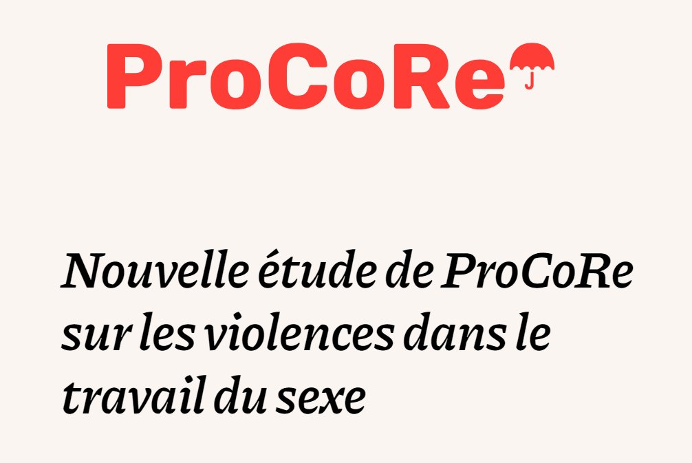 📢L’étude de <a href="/ProCoRe13/">ProCoRe Schweiz Suisse</a> le démontre : les violences sont très répandues dans le #travaildusexe. Avec la Coalition suisse pour les droits des travailleur·se·x·s du sexe nous appelons à la décriminalisation et une meilleure protection contre les violences 👉bit.ly/4hYYOcy