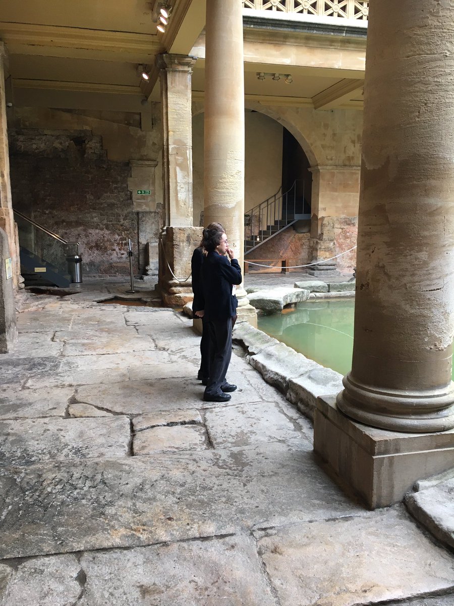KESBathClassics's tweet photo. Year 8 have been having a lovely time at the Roman Bath this week! How lucky we are to have this incredible site on our doorstep. Whether it’s cultural, historical, religious or just good old-fashioned bathing, there is so much to learn. #RomanBathsBath https://t.co/xC6o8Cwtad