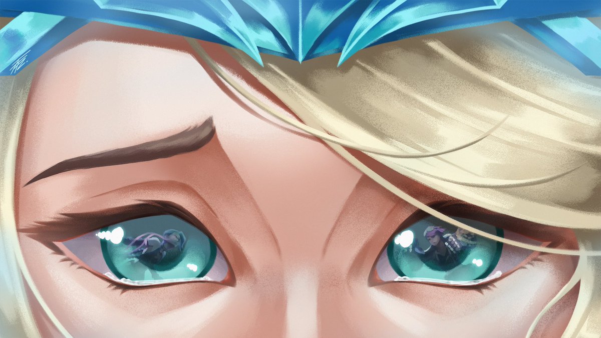FenFenz_'s tweet photo. Through Janna’s Eyes

#Arcane #ArcaneSeason2 #Jinx #Vi #Janna https://t.co/fJLzxYET9A