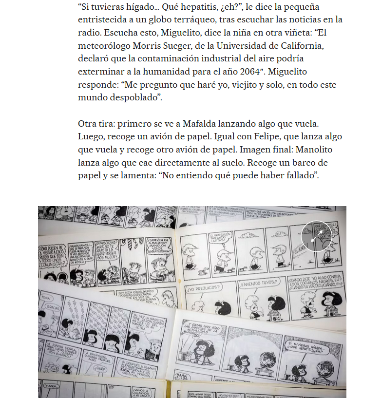 RHBretin's tweet photo. Lo confieso: tuve la tentación de que toda la columna fueran palabras de Mafalda.
https://t.co/0axOMu5v2J https://t.co/o0LW0KHXJ8