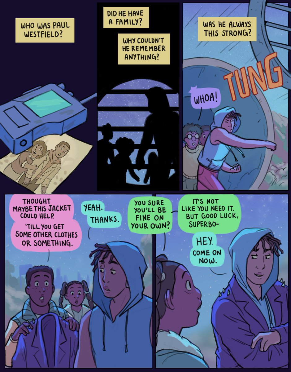 Don't Call Me Superboy.
Remix fan comic continues. What's up with this Superman clone?