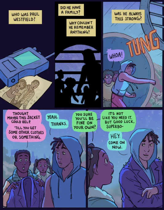 Don't Call Me Superboy.

Remix fan comic continues. What's up with this Superman clone? 
