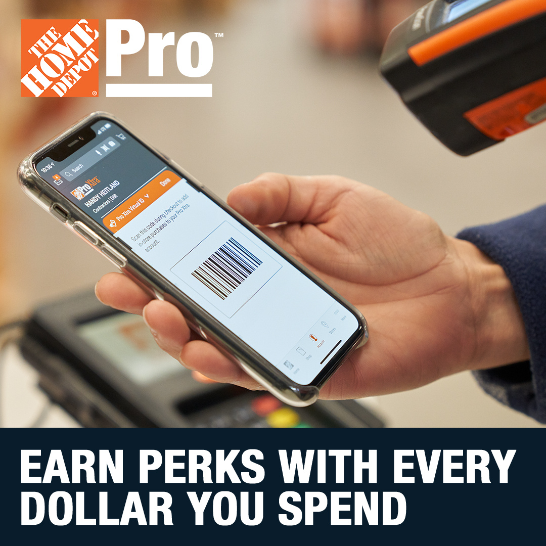 Join the Home Depot Pro Xtra loyalty program to earn extra rewards on top of our everyday low prices. Join today: hubs.ly/Q02Y8qHX0