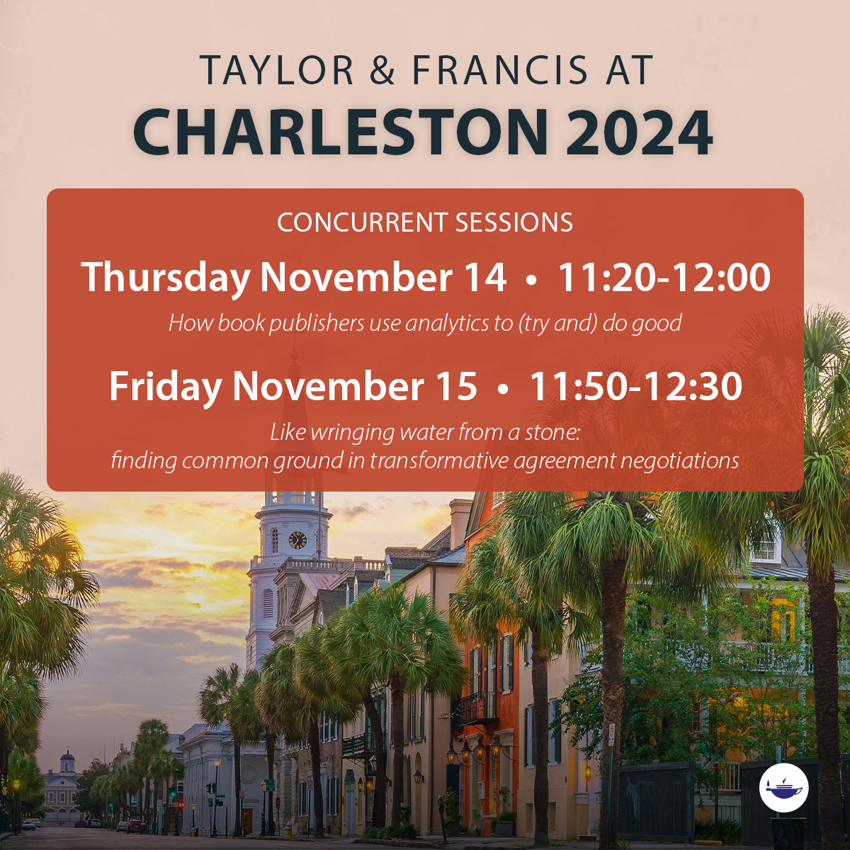 tandfonline's tweet image. It’s time for Concurrent Sessions! ✍️

Catch our discussion on the latest developments in analytics in academic publishing from 11:20 AM to 12 PM ⌚

We’ll see you there!

#CharlestonConf #chsconf2024 #ConcurrentSessions #TaylorandFrancis