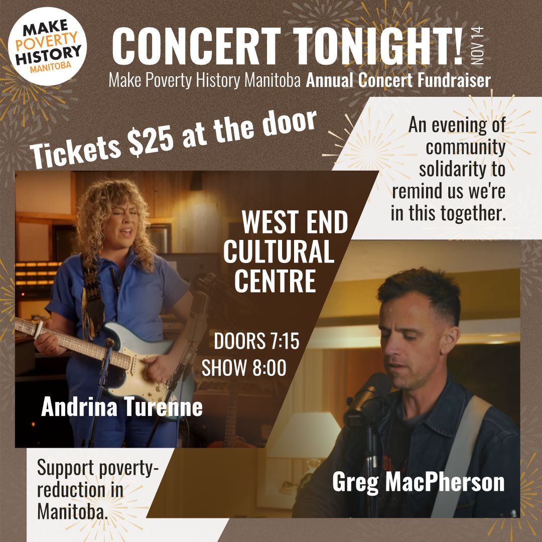 MPH_Manitoba's tweet photo. Tonight's the night! We're excited to host Andrina Turenne and Greg MacPherson at @thewecc tonight for our annual fundraising concert. See you this evening!

Get tickets at https://t.co/oiBjhrNFpu (link in bio)
$25 at the door

Please share this post widely!

#mbpoli #winnipeg https://t.co/flHtn2DoCV