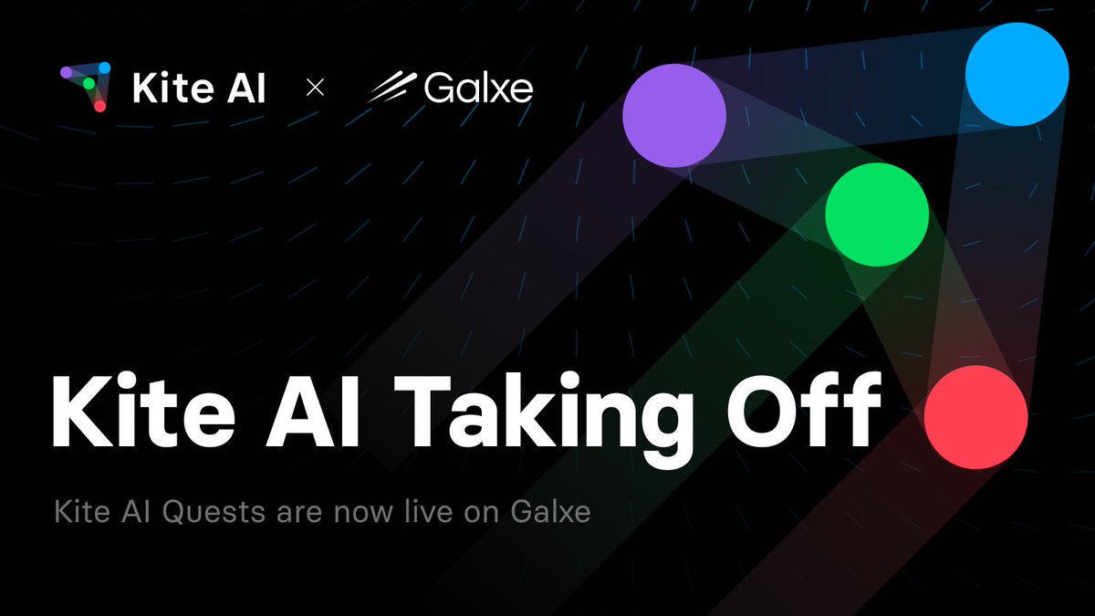 KITE AI (@gokiteai) on Twitter photo πͺ To celebrate the launch of Kite AI, we're bringing you some rewards powered by <a href="/GalxeQuest/">Galxe Quest</a>. π
Earn points, join our growing community, and become an early supporter: app.galxe.com/quest/W6cYnas9β¦
Donβt miss out! π πͺ To celebrate the launch of Kite AI, we're bringing you some rewards powered by <a href="/GalxeQuest/">Galxe Quest</a>. π
Earn points, join our growing community, and become an early supporter: app.galxe.com/quest/W6cYnas9β¦
Donβt miss out! π