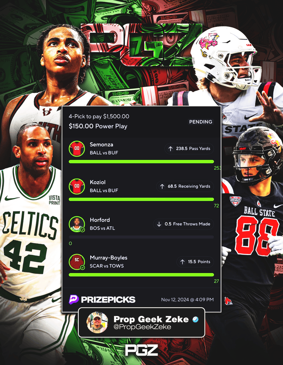 PropGeekZeke's tweet photo. LIKE + RT FOR FREE VIP WHOLE WEEK 📲

MUST LIKE +RT FOR THE DM !! 🚨

NFL &amp; CFB GOATTT🐐🐐 https://t.co/g2vaLDwcT7