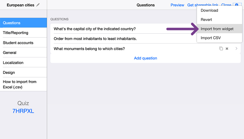 ibookwidgets's tweet image. 💡Teacher Tip!💡

Want to reuse questions from another widget? Click the settings wheel (top-right), select &quot;Import from widget,&quot; choose your 
widget, and pick the questions you need. #TeacherToolTip #Bookwidgets
