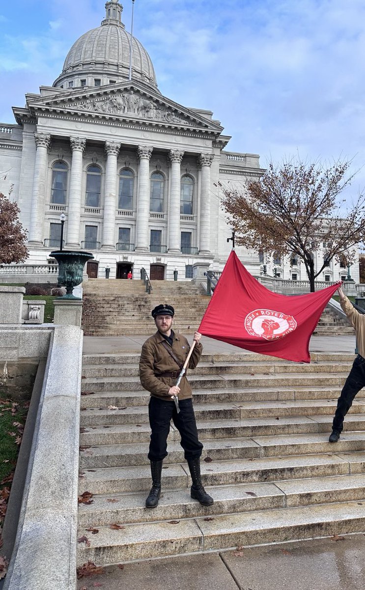 Red Front USA in uniform