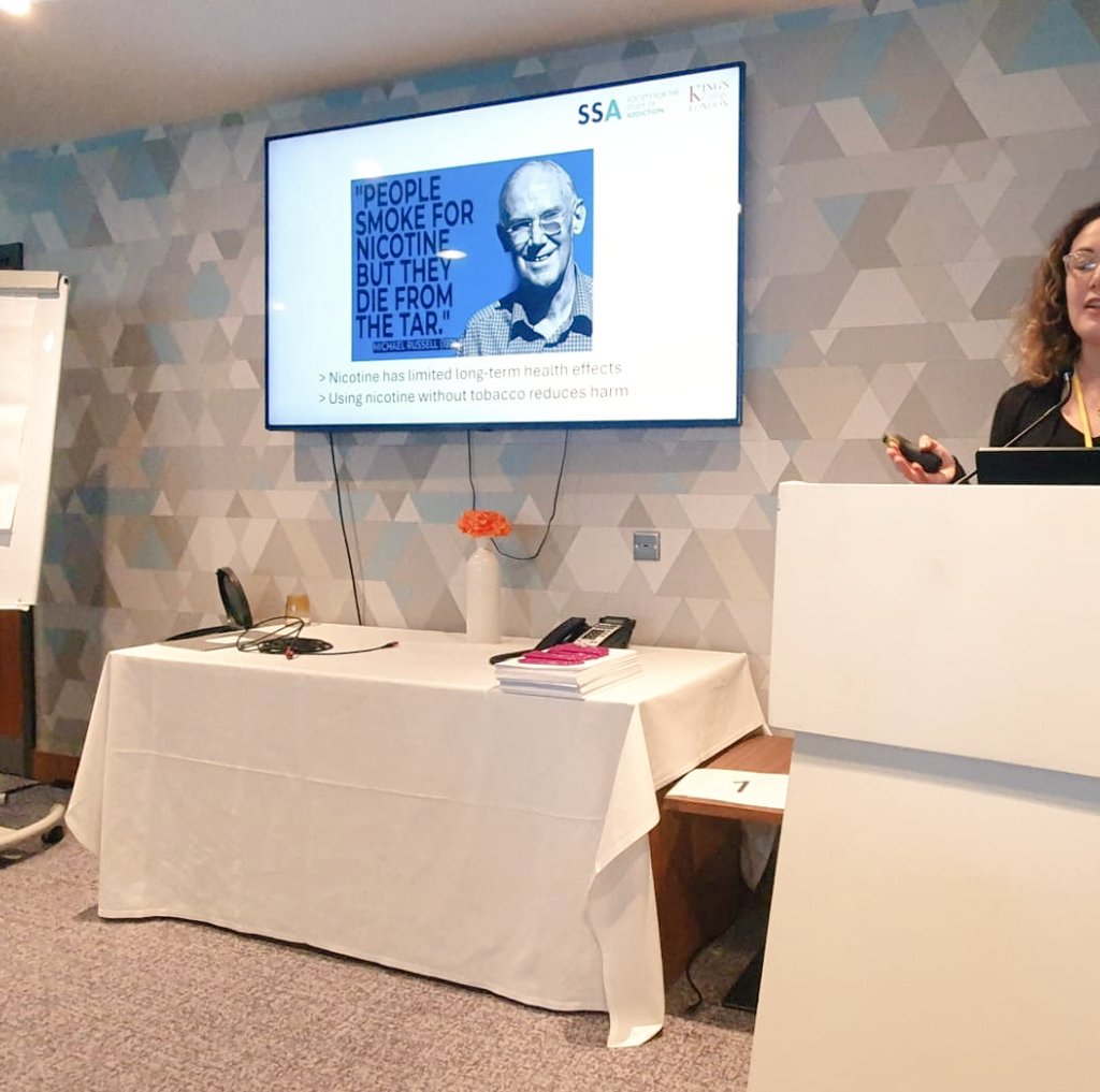 KCL Nicotine Research Group (@kingsnrg) on Twitter photo .@Katie1East - winner of the 2024 <a href="/SSA_Addiction/">Society for the Study of Addiction</a> Fred Yates Prize - presenting on harm perceptions of #vaping #smoking and #nicotine at this year's #SSAConf2024 .@Katie1East - winner of the 2024 <a href="/SSA_Addiction/">Society for the Study of Addiction</a> Fred Yates Prize - presenting on harm perceptions of #vaping #smoking and #nicotine at this year's #SSAConf2024