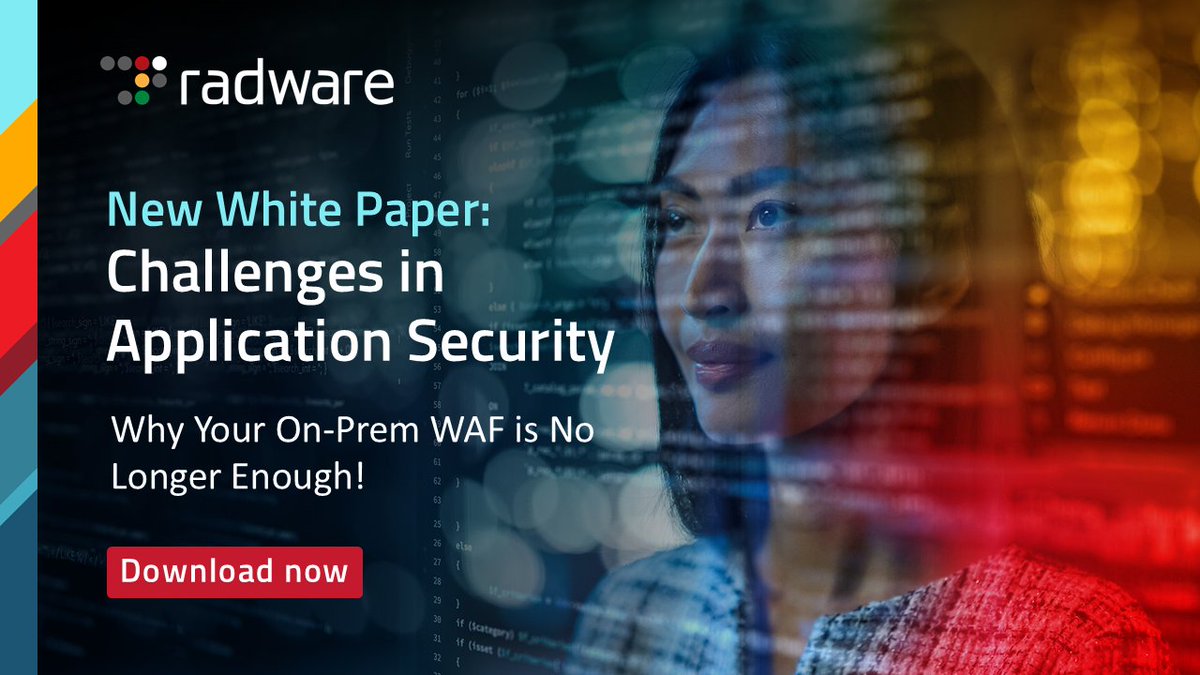 radware's tweet photo. Discover why traditional WAF solutions fall short in today’s threat landscape and how Radware’s Cloud WAF Service offers full-scope application protection. Download the White Paper here: https://t.co/Mj2iTRwiCd
#Cybersecurity #ApplicationSecurity #CloudWAF https://t.co/2UCTP5J79z