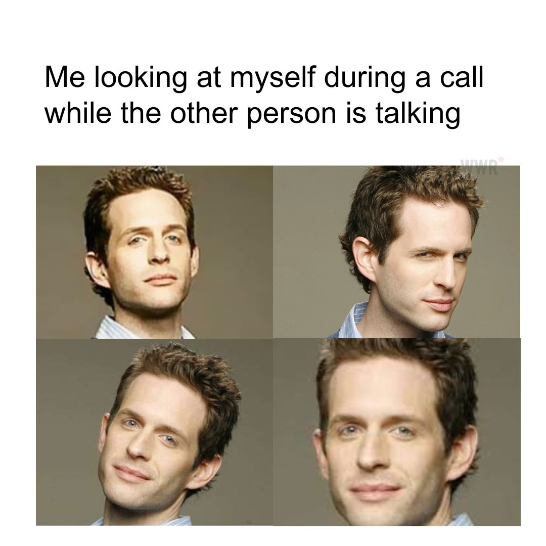 weworkremotely's tweet image. Me, making sure my lighting is perfect and finding my best angle 💡😏

#VirtualMeetings #WorkingFromHome #RemoteWorkers #WeWorkRemotely #RemoteWorkLife #WorkHumor