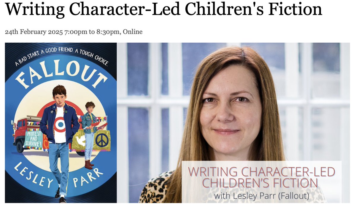 Lesley Parr (@welshdragonparr) on Twitter photo I'm baaaaack! Or, at least, I will be in February! I'll be running a one-off Masterclass on character c/o the brilliant <a href="/Writers_Artists/">Writers & Artists</a>. Join me?
#WritingCommunity #writing
writersandartists.co.uk/events-and-cou… I'm baaaaack! Or, at least, I will be in February! I'll be running a one-off Masterclass on character c/o the brilliant <a href="/Writers_Artists/">Writers & Artists</a>. Join me?
#WritingCommunity #writing
writersandartists.co.uk/events-and-cou…
