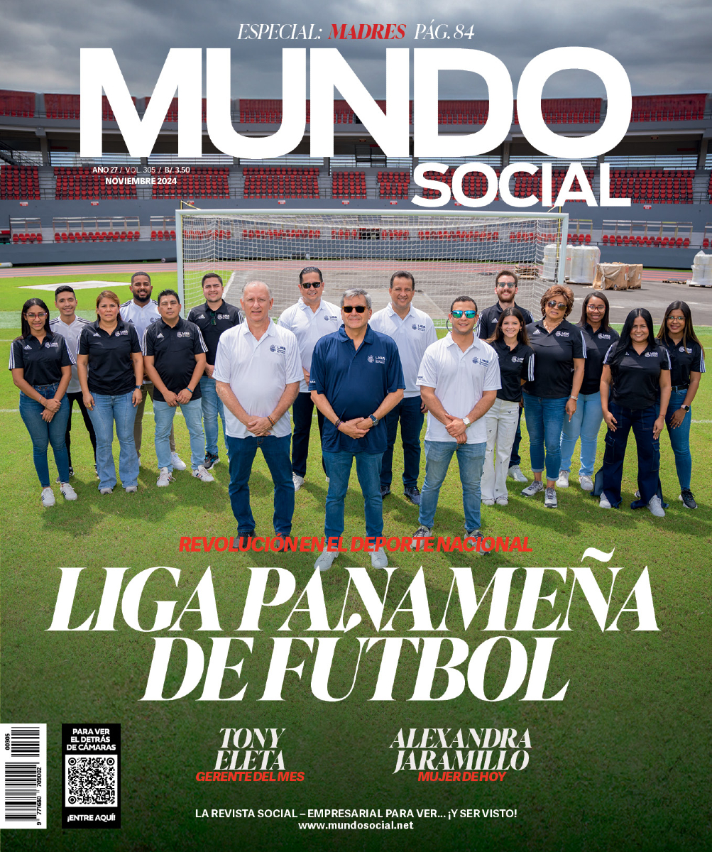 mundosocialpma's tweet image. Revolución en el Deporte Nacional⚽ Llega nuestra nueva Edición de Noviembre 2024. En Portada contamos con la LIGA PANAMEÑA DE FÚTBOL🏅, en nuestro Gerente del Mes con TONY ELETA💼, y en nuestra Mujer De Hoy con ALEXANDRA JARAMILLO👗
