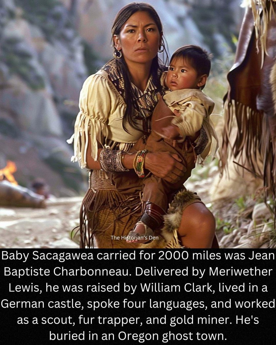 I’m such a history nerd. I love watching documentaries and reading books. 🤓

I put some more information about Sacajawea‘s son in the comments. 

Are any of my friends on here interested in history or historical figures too?